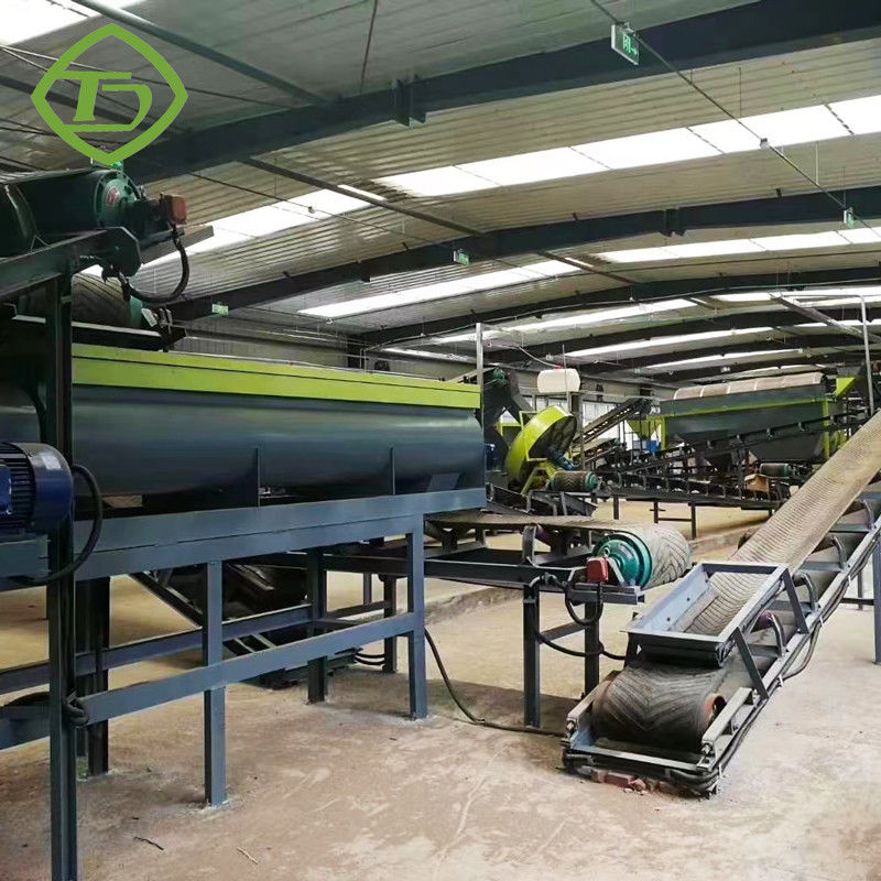 10TPH Linia do produkcji nawozów organicznych Proszek do krowiego łajna Zatwierdzenie CE