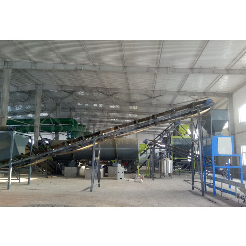 Linia produkcyjna granulatora nawozów 20 ton / h Maszyna do granulatów organicznych