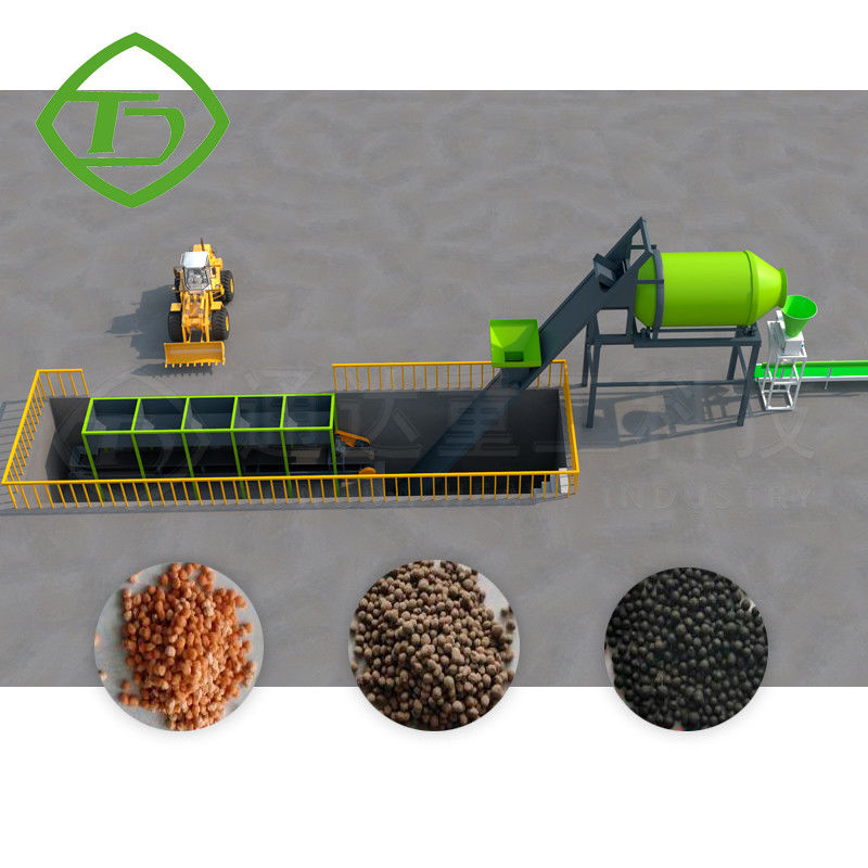 Linia produkcyjna nawozów BB Mixer Machinery Blending BB Npk Fertilizer Rotary Drum Mixer Machine